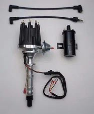 BIG BLOCK CHEVY 348 409 PRO SERIES BLACK Small Cap HEI Distributor + 45K Coil