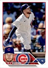 2023 Topps 582 Montgomery Club #338 P.J. Higgins Chicago Cubs