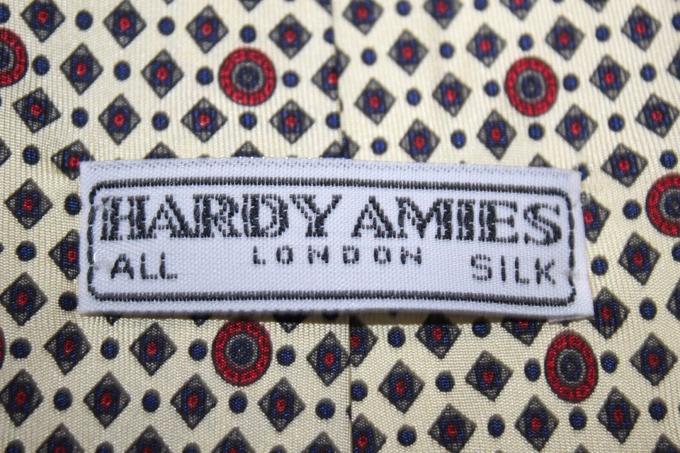 HARDY AMIES Silk tie Made in Italy F47201 Foto 4 de 4