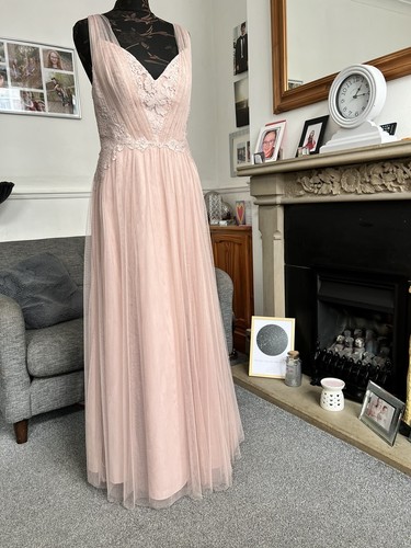 New Watters And Watters 5602 Wedding Dress In Blush Size 12 - Picture 5 of 13