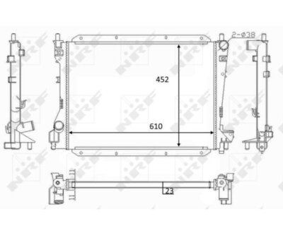 Kühler, Motorkühlung NRF 59050 für Jaguar S-Type