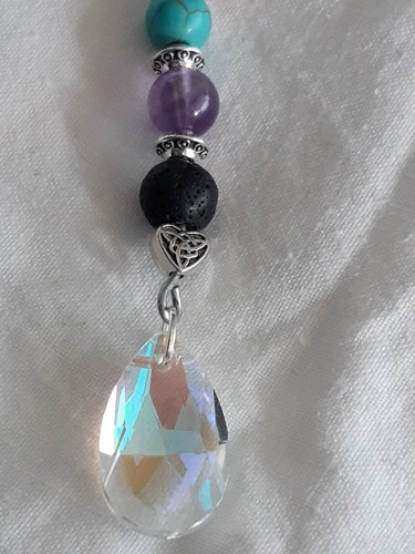 Chakra Healing Crystal 7 Agate stones suncatcher Perfect Gift Hang Bag Car - Picture 5 of 6