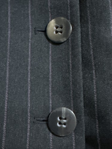 Tahari Arthur S Levine Womens Gray Stripe 3-Button Blazer/Jacket Size 4 - Picture 4 of 6