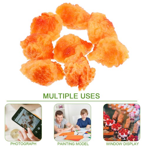 2 PCS Chicken and Rice Flower Model Popcorn Ornament Artificial Food - Zdjęcie 12 z 12