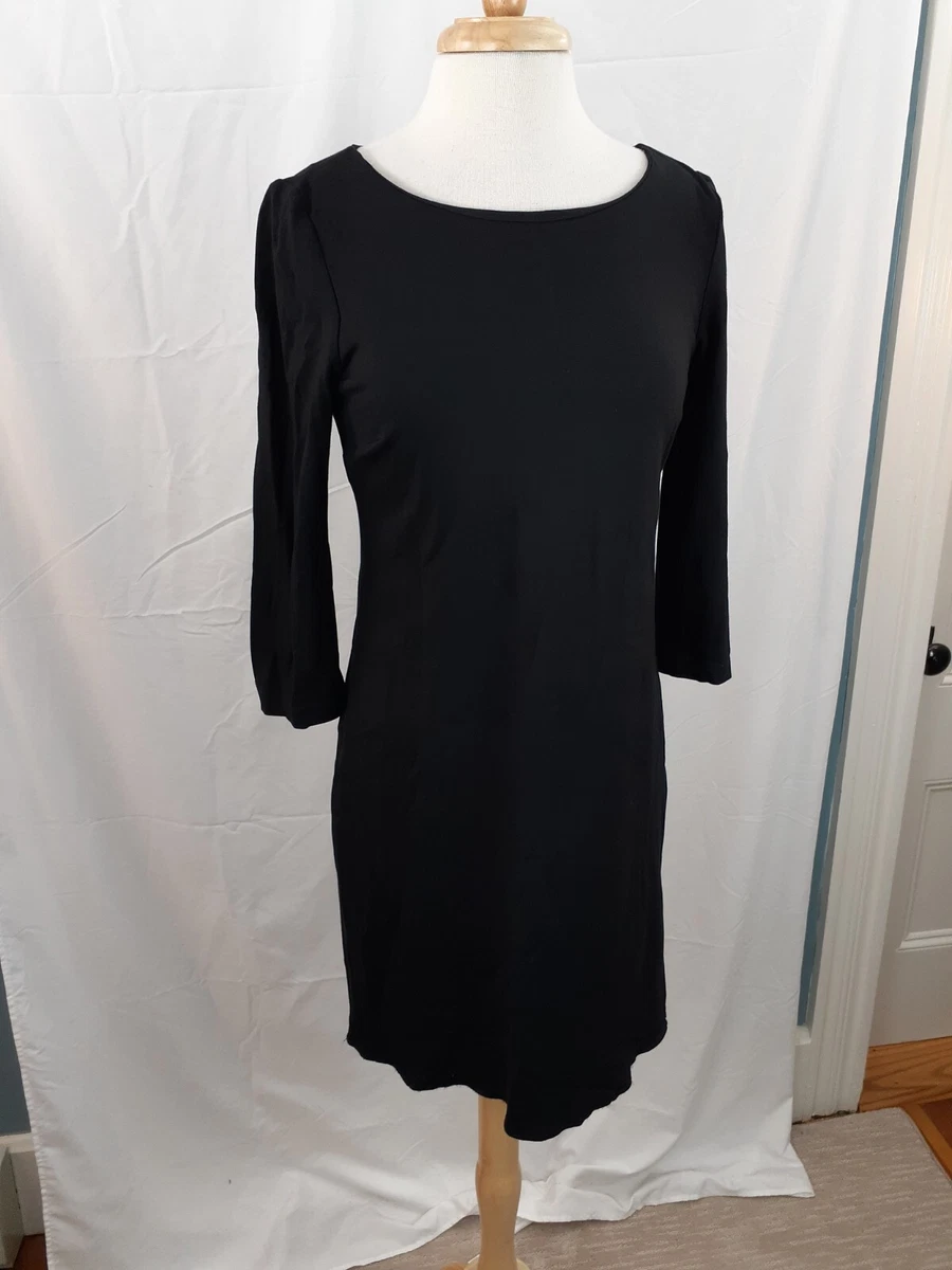 Black ponte dress with sleeves sales