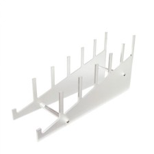 Elegant Frosted Acrylic Plate Display Stand Holds 6 Plates