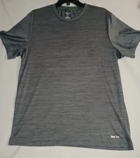 Tek Gear dry Mens grey short sleeved pullover shirt Large