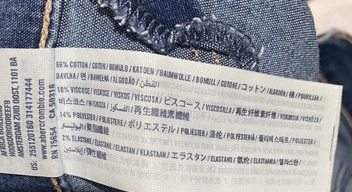 Abercrombie Kids Pull-On Slim Jean Leggings Size 15/16 (set of 2) Stretch - Picture 9 of 10