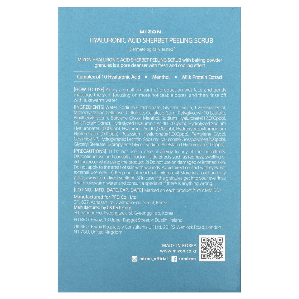 Peeling Scrub, Hyaluronic Acid Sherbet, 40 Packets, (7.0 oz) each - Image 2 of 3