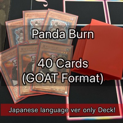 panda deck yugioh Panda Burn Retro (GOAT Format) 40 Japanese Deck Yu-Gi-Oh card fym0 n16