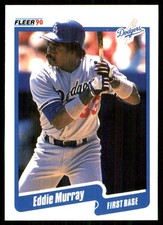 Eddie Murray 1990 Fleer #404 Dodgers MLB READ FREE SHIPPING AutographDen