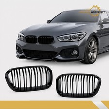 Densieg Nierengitter Gl�nzend Schwarz f�r BMW 1er F20 F21 LCI 15-19 Ziergitter