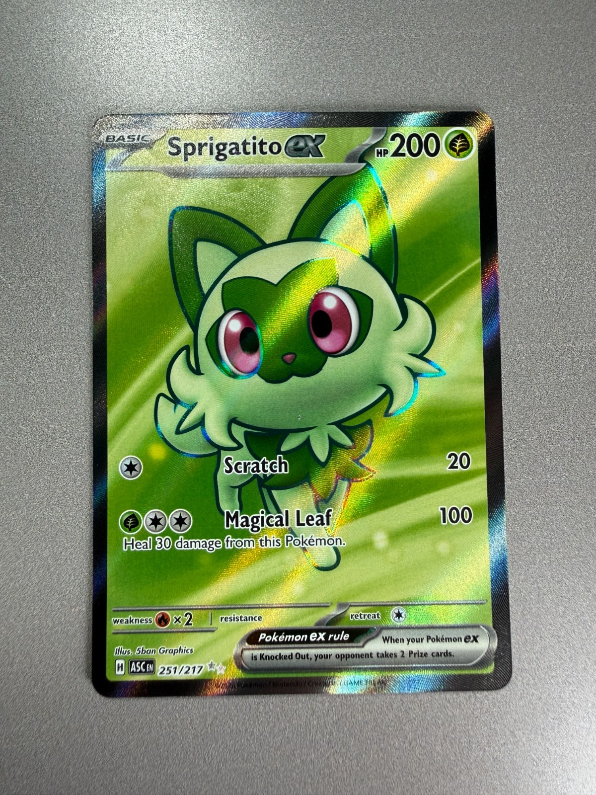 Sprigatito ex 251/217 Ascended Heroes Pokemon Holo Near Mint