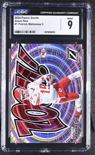 Patrick Mahomes II #1 2024 Panini Zenith Zoom Red card