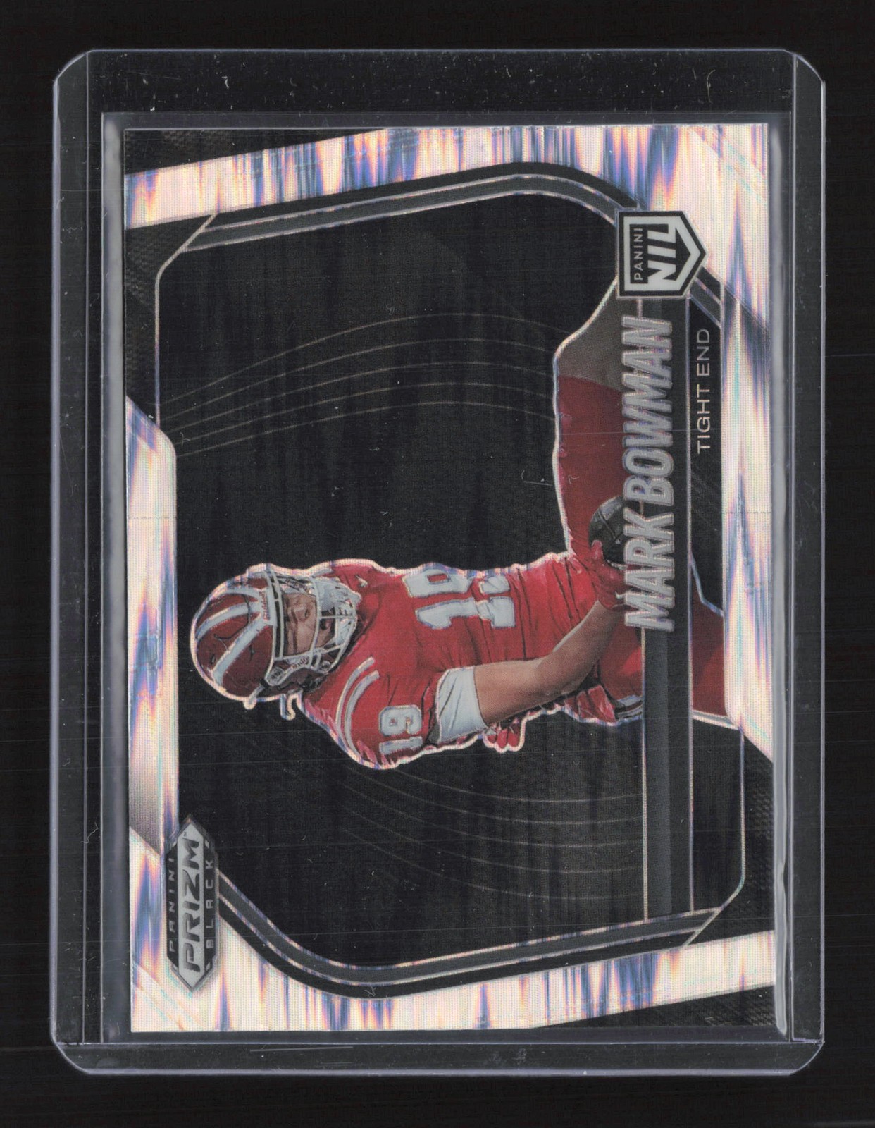2025 Panini Prizm Black #200 Mark Bowman Prizms Skewed #/249