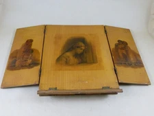 Mauchline Ware Book Reading Stand Lecturn Whitewood Transfer