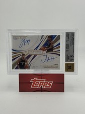 2020-21 Immaculate Tyrese Maxey Tyrese Haliburton Dual Auto /49 BGS 8.5 Auto 10
