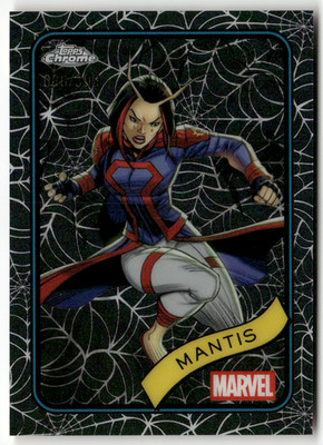 Topps Marvel Chrome 2025 Card No. 171 Mantis Spider-Web Refractor 36/399
