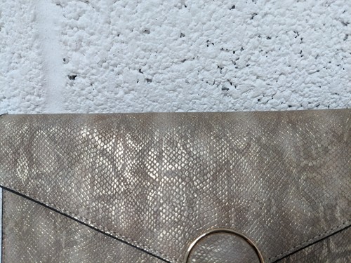 Dune Snakeskin Patterned Bag Beige Gold Chain Shoulder Strap Evening Small - Picture 5 of 9