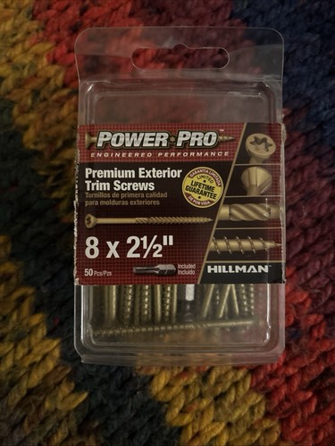Power Pro Hillman Trim Screws Steel #8 x 2-1/2 in Star Flat 50pcs