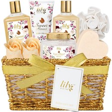 Gifts for Women, Mothers Day Gift Basket Set for Mom, Bath and Body Gift Bask...