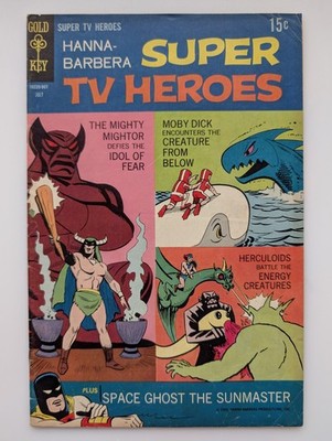 Hanna-Barbera Super TV Heroes 6 Glossy Mid Grade 1969 Gold Key Space Ghost