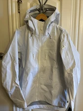 Arc’teryx Alpha SV All White Whiteout Rain Ski Waterproof Jacket Size Medium