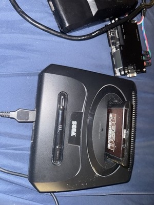 SEGA Genesis 16-Bit Black Home Console 1 and 2 