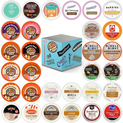 Custom Variety Pack Coffee Pod Variety Pack, Dark Roast and Bold Flavors, Single