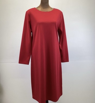 Bedford Fair Sheath Dress Pullover Midi 3/4 Sleeve Red Women s MP
