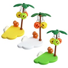 1x Parrot Bird Perch Platform with Bells for Budgie Parakeet Cockatiel Cage