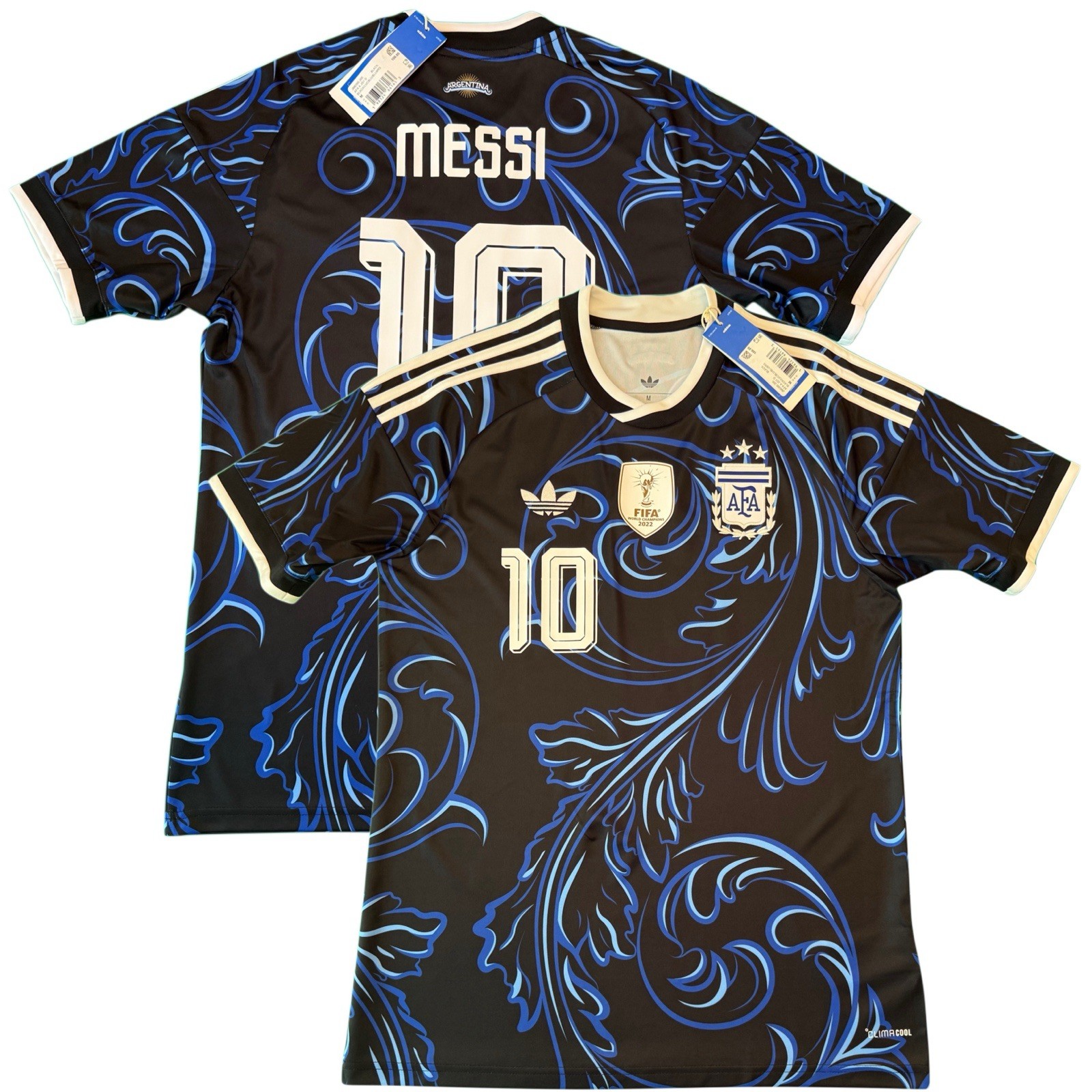 2026 Argentina Away Jersey #10 Messi Medium adidas World Cup Soccer Kit
