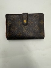 Louis Vuitton Monogram French Purse Wallet Kiss Lock Brown