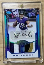 🔥DANNY WOODHEAD 2017 Panini Plates & Patches Dual Game Worn Patch Auto SSP /25