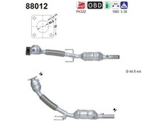 As Katalysator 88012 FüR Skoda Fabia 1 6Y2 Combi 6Y5 6Y3