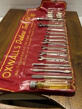 Vintage Oxwall 1/4” Tool Kit Ratchet Wrenches Sockets Multi-Bit Screwdriver USA