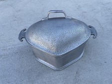 Vintage Guardian Service Ware Cookware Pot Knight Logo Hammered Aluminum w/Lid