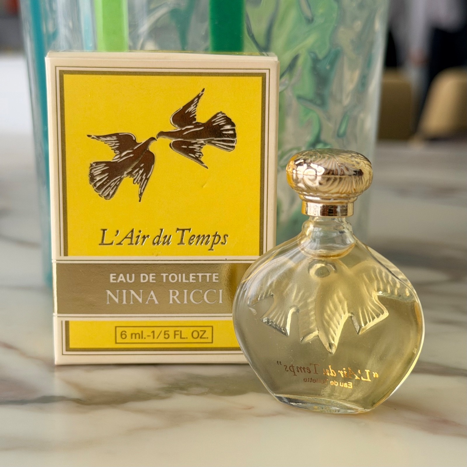 NINA RICCI L'Air du Temps Miniature Eau de Toilette 0.15 fl oz - 6 ml w/ box