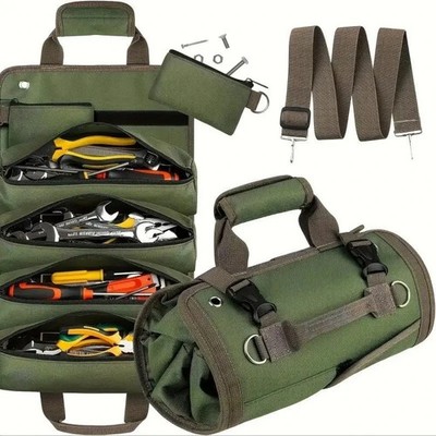 Mehrzweck Werkzeugtasche Roll Up Oxford Stoff Multi Pocket Hardware Organizer Pouc
