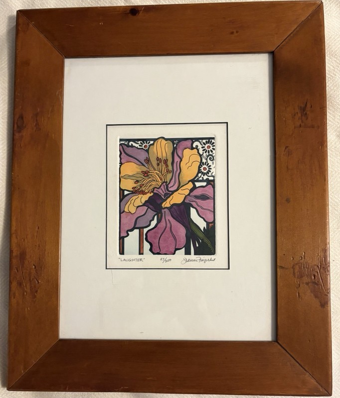 “Laughter”  by Jeanne Fingerhut Signed Ltd Ed Art Print # 47/350 Framed