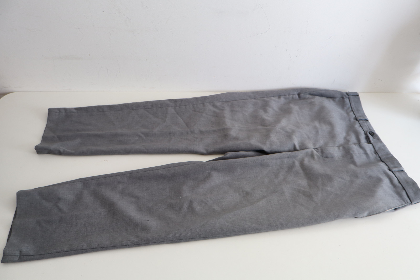 DG's Prestige Collection Trousers 38R Gray Wool Blend