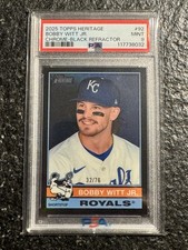 2025 Topps Heritage - Bobby Witt Jr. #92 Chrome Black /76