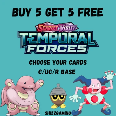 Pokemon Temporal Forces 162/ - C/UC/R - Base Set - Choose Your Cards - Image 1 of 4