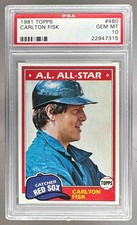 1981 Topps 480 Carlton Fisk PSA 10 22947315 DAMAGED SLAB