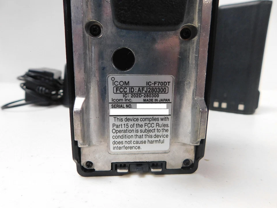 Icom IC-F70DT VHF 136-174mhz P25 Digital Portable radio w/P25, AES, DES Encrypt - Image 3 of 3