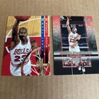 MICHAEL JORDAN 1993 UD All NBA #AN4 & 2003 Rookie Exclusives #60 Bulls Cards (f7