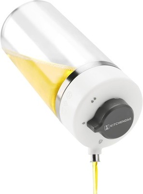 KITCHENDAO Präzisions-Glas-Ölspender mit 3 Modi, tropffreier Ausguss, zwei e