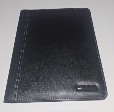 Samsonite Black Faux Leather Padfolio Portfolio Organizer 