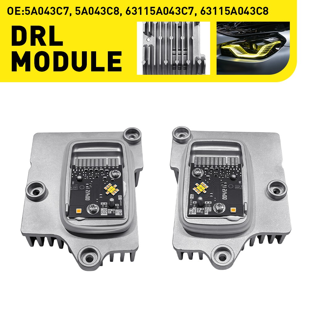 2X Yellow LED DRL Angel Eyes Module For 2022-2024 BMW G87 M2 G42 230i M240iX EPU