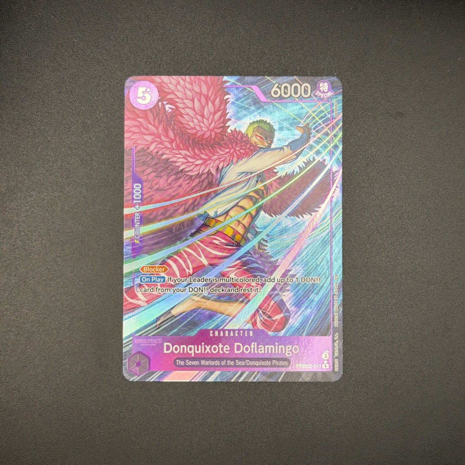 Donquixote Doflamingo Alternate Art PRB02-011 Premium Booster -The Best- Vol.2